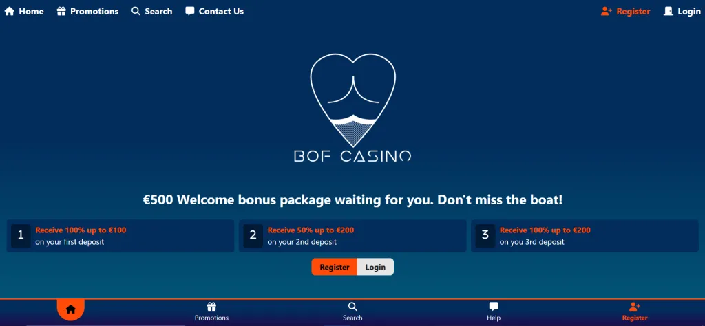 BOF Casino Bonussen