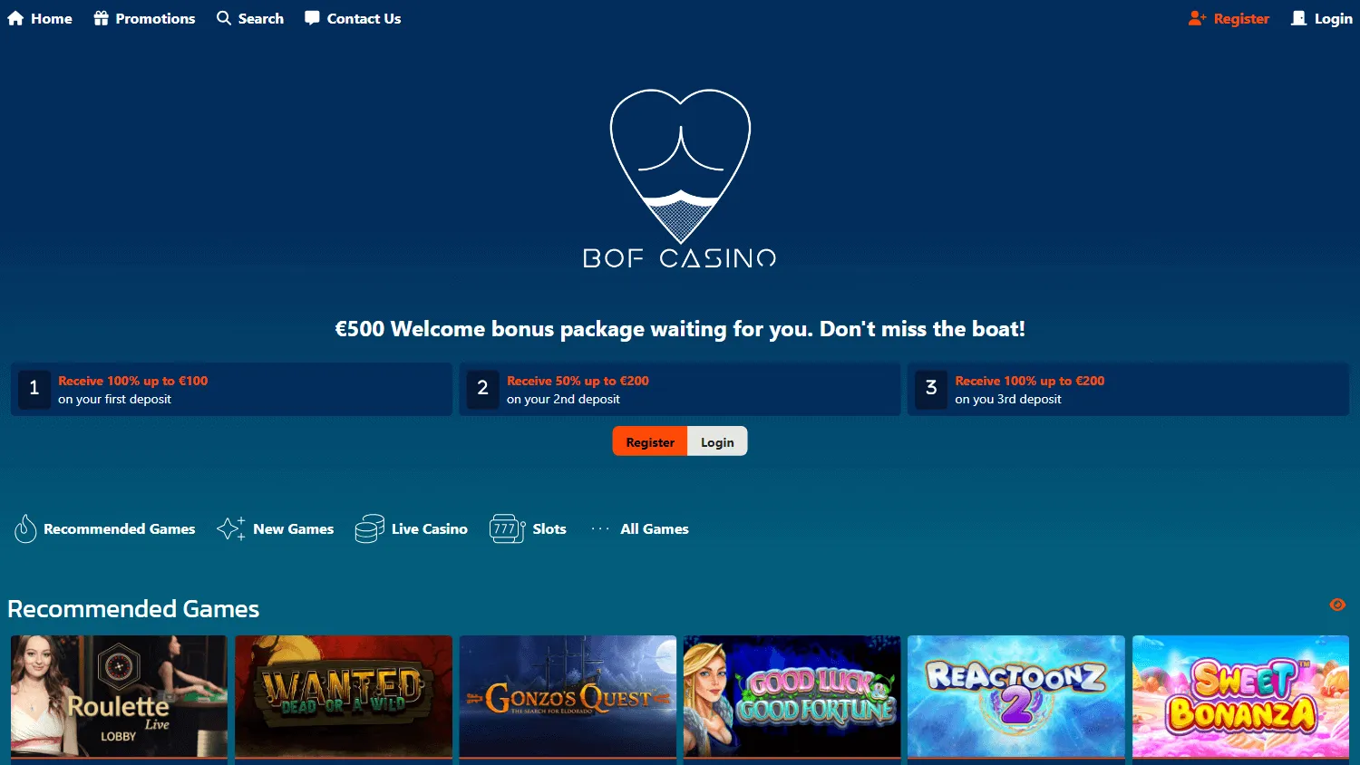 BOF Casino Review